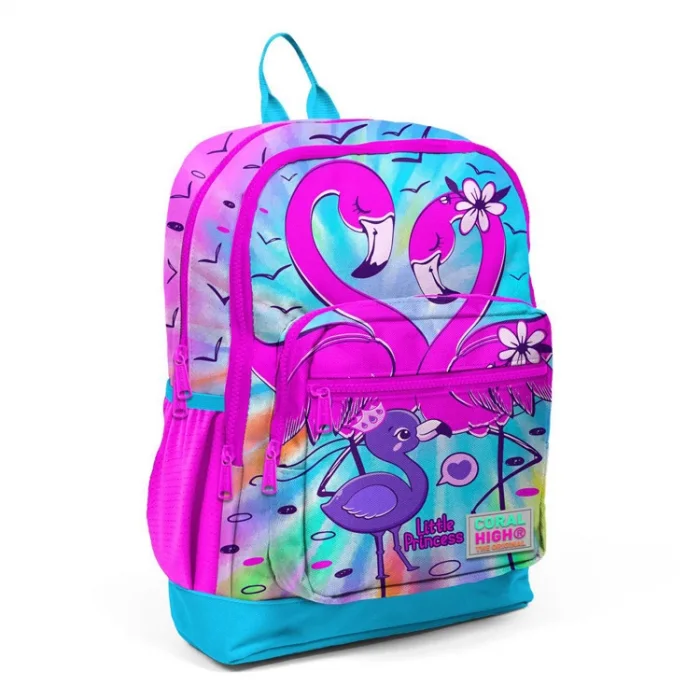 CORAL HIGH SIRT ÇANTA PEMBE MAVİ FLAMİNGO 23730