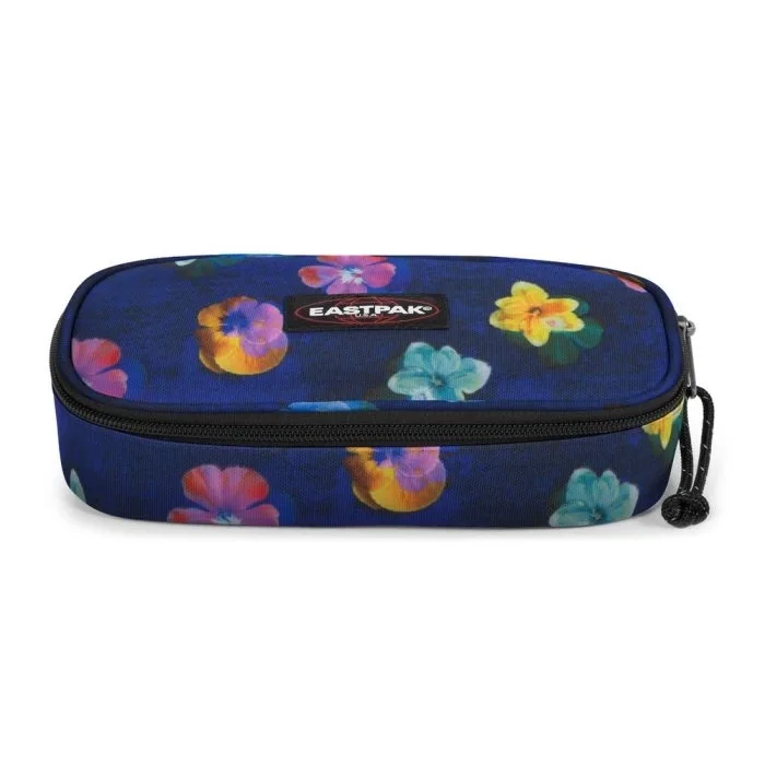 EASTPAK OVAL SINGLE FLOWER BLUR NAVY KALEM ÇANTASI