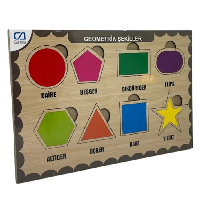 EĞİTİCİ PUZZLE - GEOMETRİK ŞEKİLLER