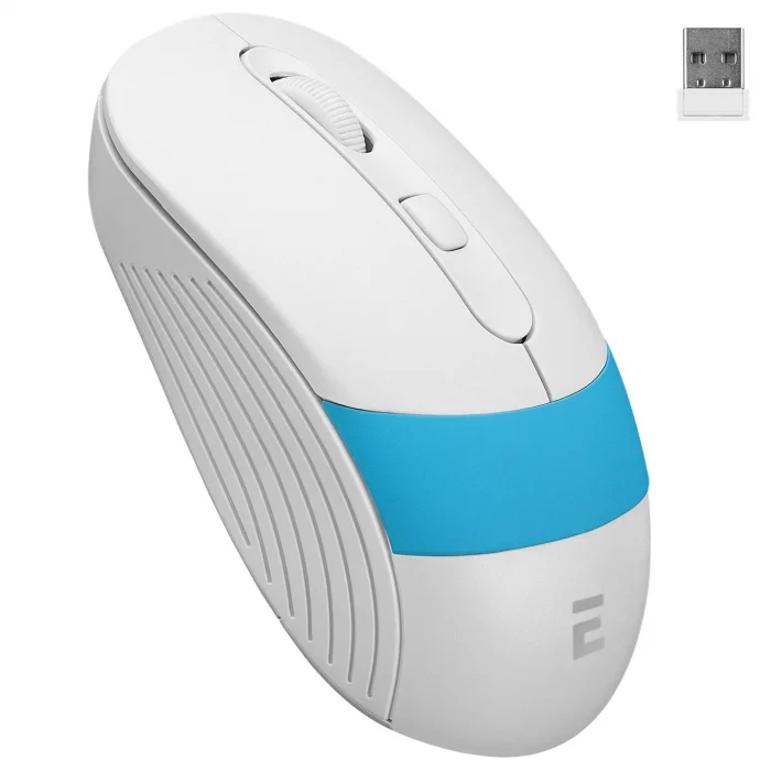 EVEREST SM-18 USB BEYAZ/MAVİ 2.4GHZ OPTİK KABLOSUZ MOUSE