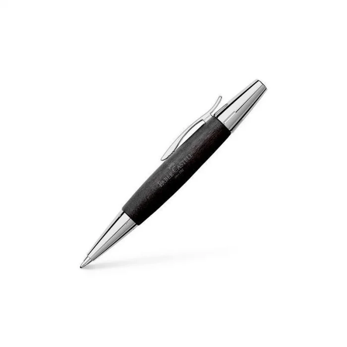 Faber-Castell E-Motion Ballpoint Wood black