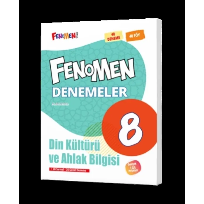 Fenomen Okul Yayınları 8. Sınıf Din Kültürü ve Ahlak Bilgisi Fenomen 40 Deneme