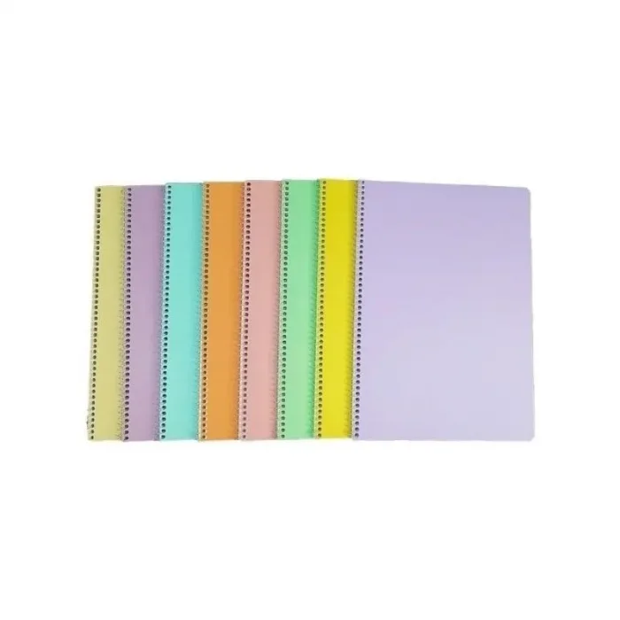 FLEX PASTEL DEFTER A5 PP KAPAK SPİRALLİ 60 YP KARELİ MFXPA-A560-K