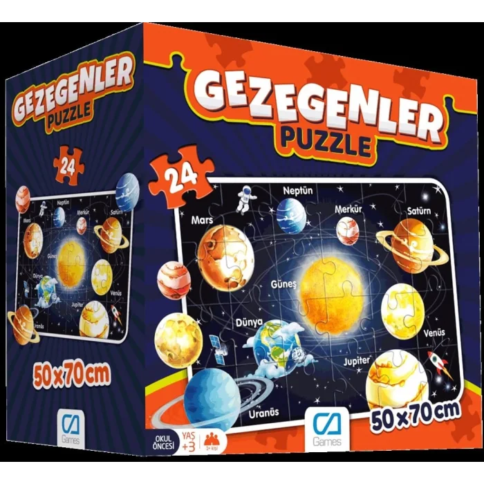 GEZEGENLER EĞİTİCİ PUZZLE