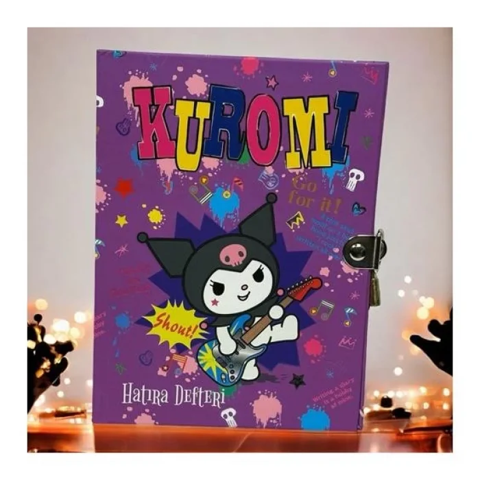 GİFİ KUROMI KİLİTLİ HATIRA DEFTERİ