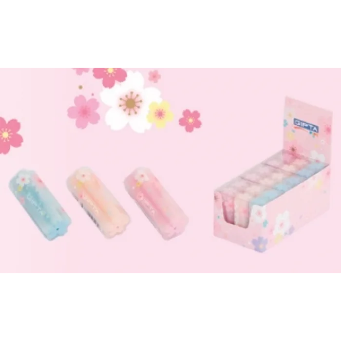 GIPTA K234300 TRANSPARENT ÇİÇEK ŞEKİLLİ RENKLİ SİLGİ - TEKLİ