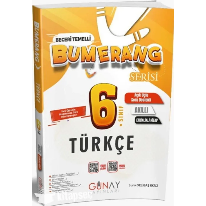 GÜNAY 6. Sınıf Türkçe Etkinlikli Bumerang Serisi