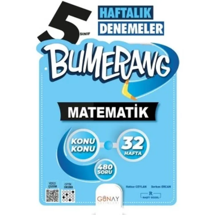 Günay Yayınları 5. Sınıf Bumerang 32 Haftalık Matematik Denemeleri