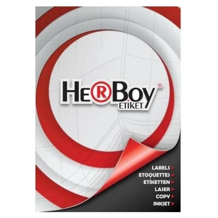 HERBOY LASER ETİKET BEYAZ 105X38 100 LÜ HB-1514