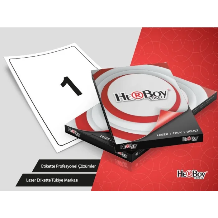 HERBOY LASER ETİKET BEYAZ 210X280 100 LÜ HB-1100