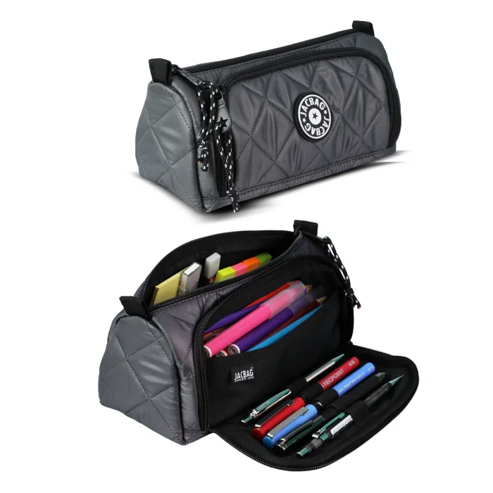 JACBAG KAPİTONE DES. ÇİFT BÖL. ÜÇGEN XL KALEM KUTU DÜZ JAC 69