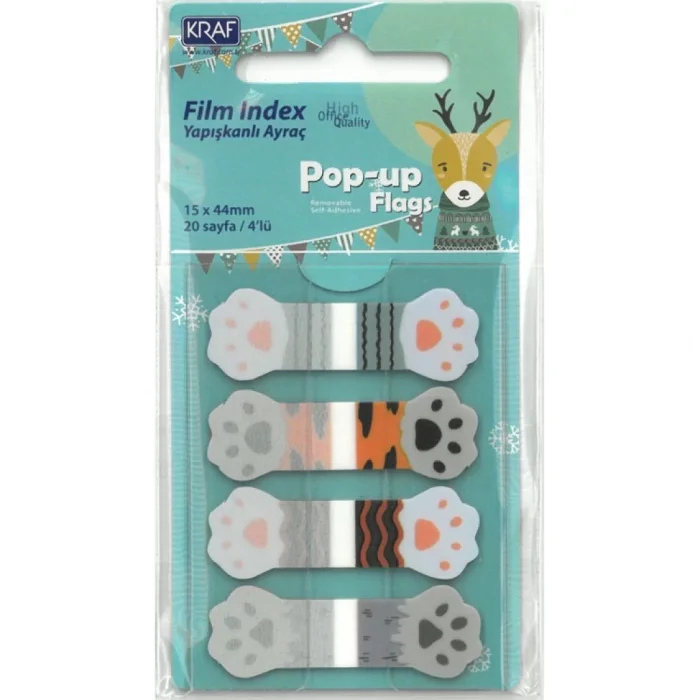 KRAF 41544 İNDEX FİLM POP-UP DESENLİ YAPIŞKANLI AYRAÇ