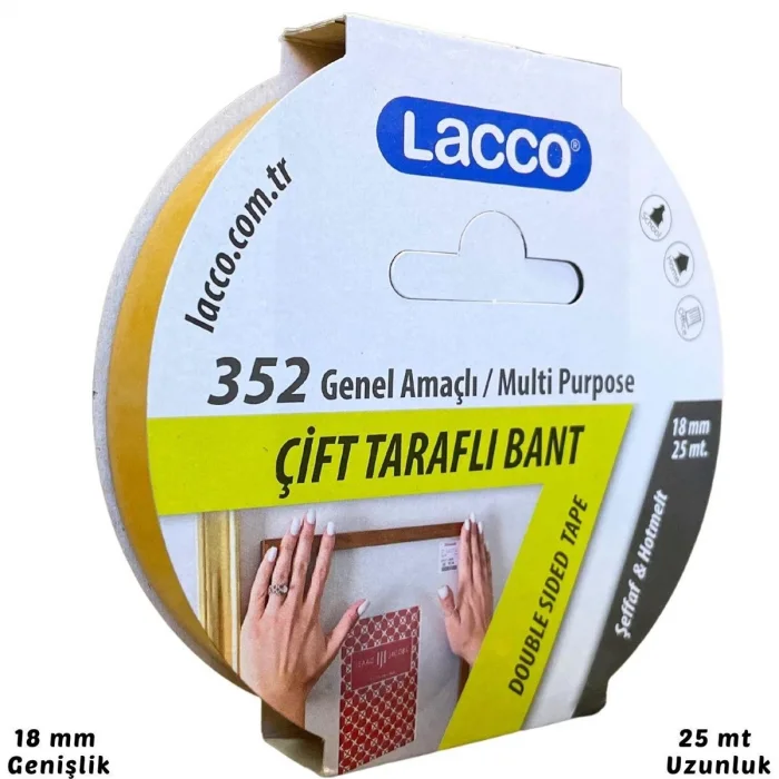 LACCO ÇİFT TARAFLI BANT 18x25