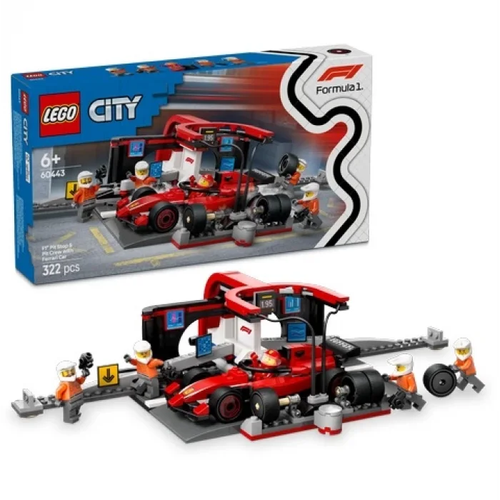 LEGO CITY F1 PİT STOP VE EKİBİ