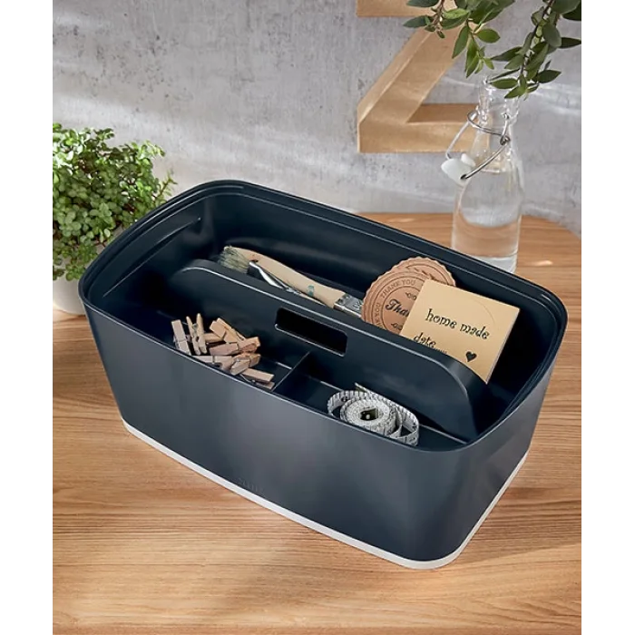 Leitz Cosy MyBox® Kulplu Geniş Düzenleme Aparatı 52660089 Gri