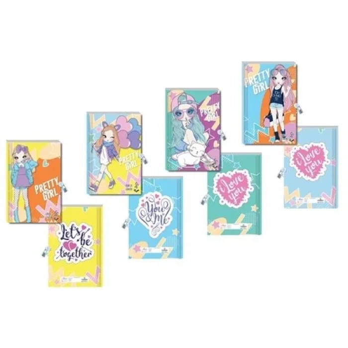 LİLAMOR PRETTY GIRL KOKULU KİLİTLİ GÜNLÜK