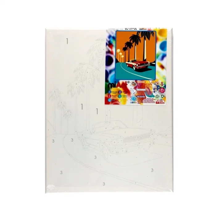 MİART SAYILARLA BOYAMA 30X40 CM MUSTANG MSB30404