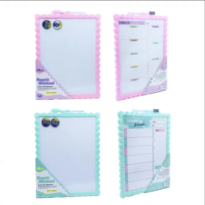 Mıkro Jl-115 Manyetik Çift Taraflı Yazı Tahtası 4 Renk 21,50×28 Cm