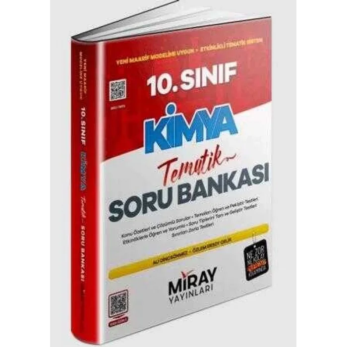 Miray Yayınları 10. Sınıf Kimya Tematik Soru Bankası