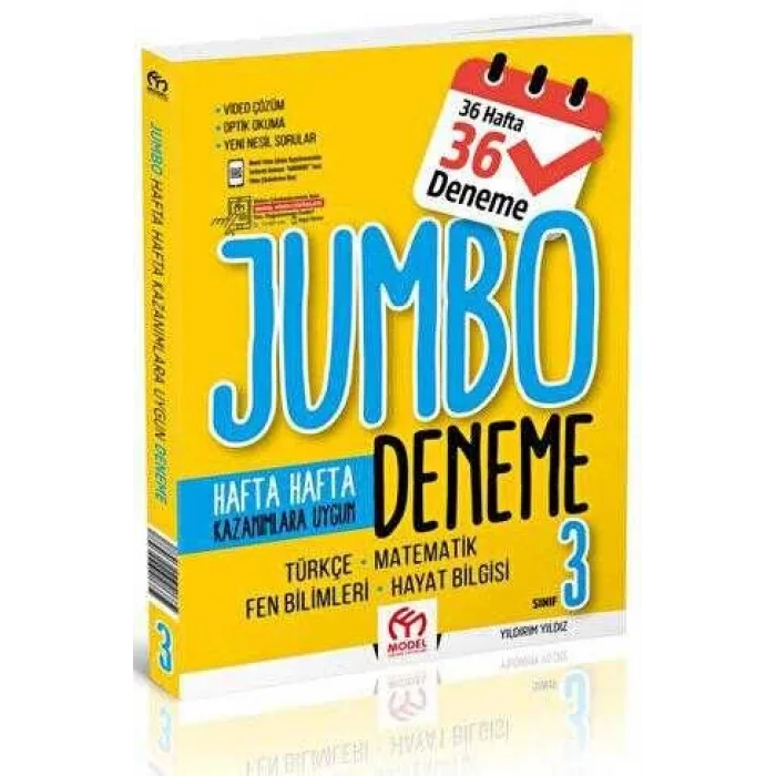 MODEL 3.SINIF JUMBO TÜM DERSLER DENEME