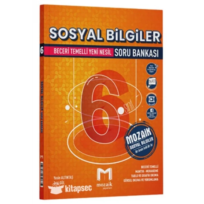 Mozaik Yayınları 6. Sınıf Sosyal Bilgiler Soru Bankası