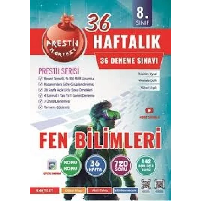 NAR TEST 8. Sınıf Fen Bilimleri Haftalık Deneme