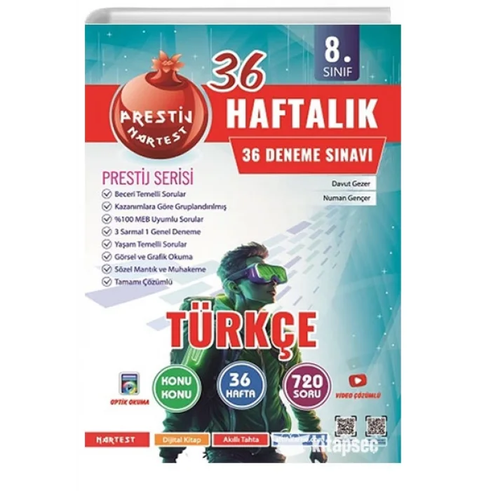 NAR TEST 8.SINIF HAFTALIK TÜRKÇE DENEMELERİ