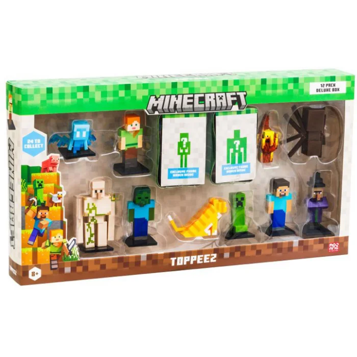 NECOTOYS MİNECRAFT 3D FİGÜR TOPPEEZ 12Lİ DELÜKS SET