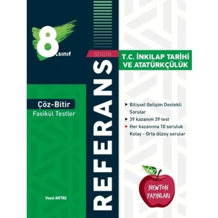 Newton Yayınları 8. Sınıf LGS T.C. İnkılap Tarihi ve Atatürkçülük Çöz Bitir Referans Yeni Nesil Fasikül Testler