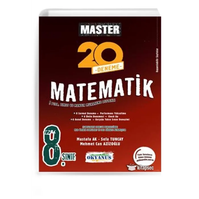 OKYANUS 8. Sınıf Master 20 Matematik Denemesi