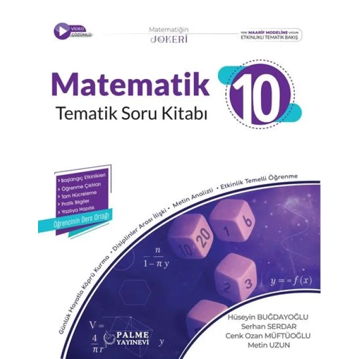 Palme 10. Sınıf Joker Matematik Soru Kitabı