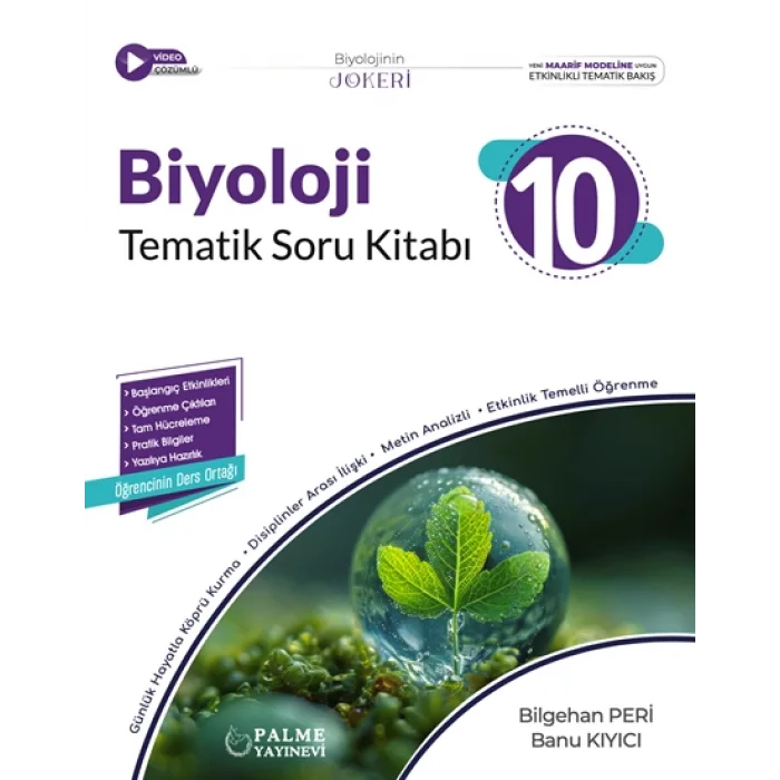 PALME 10.SINIF JOKER BİYOLOJİ SORU KİTABI