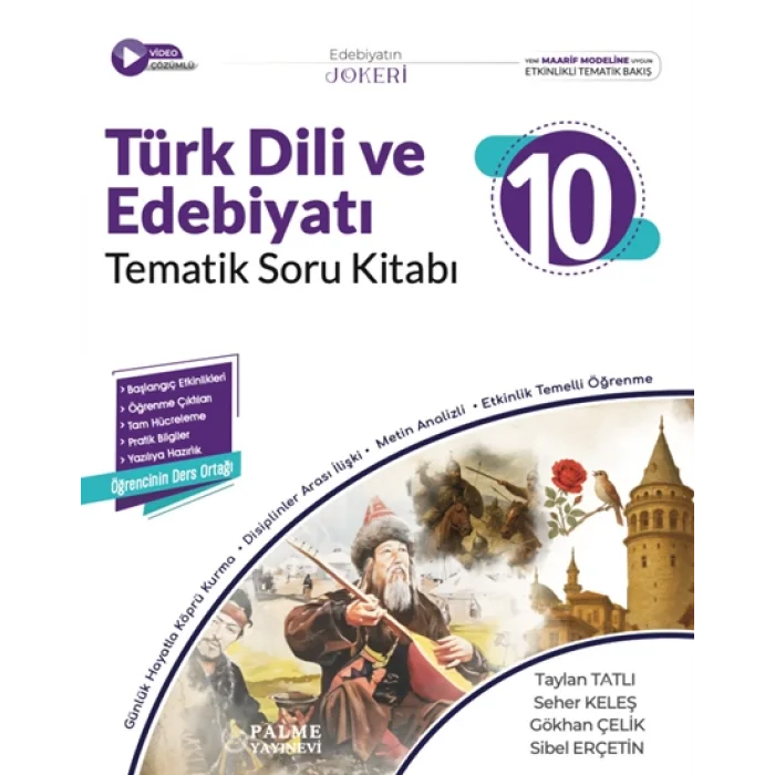 PALME 10.SINIF JOKER TÜRK DİLİ VE EDEBİYATI SORU BANKASI