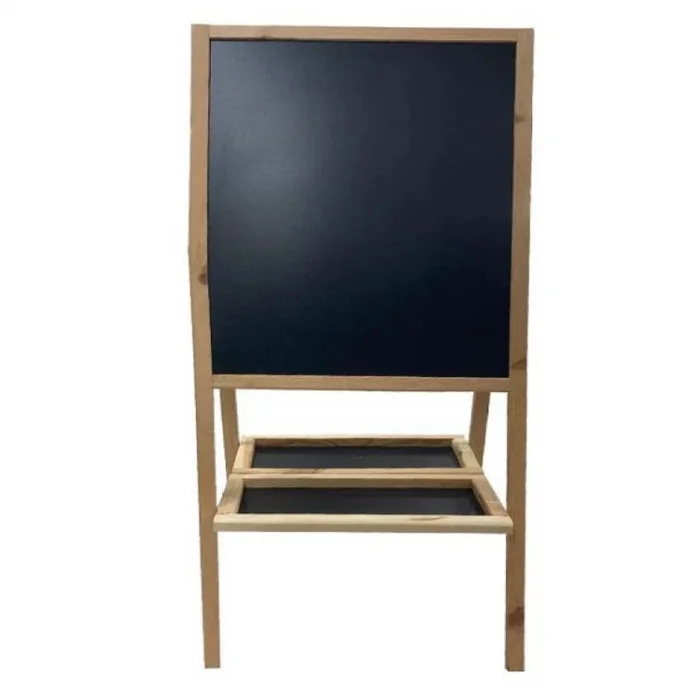 PANDA YAZI TAHTASI ÇATI TİPİ AHŞAP AYAKLI EKO SİYAH + BEYAZ 35x50 PAN 299