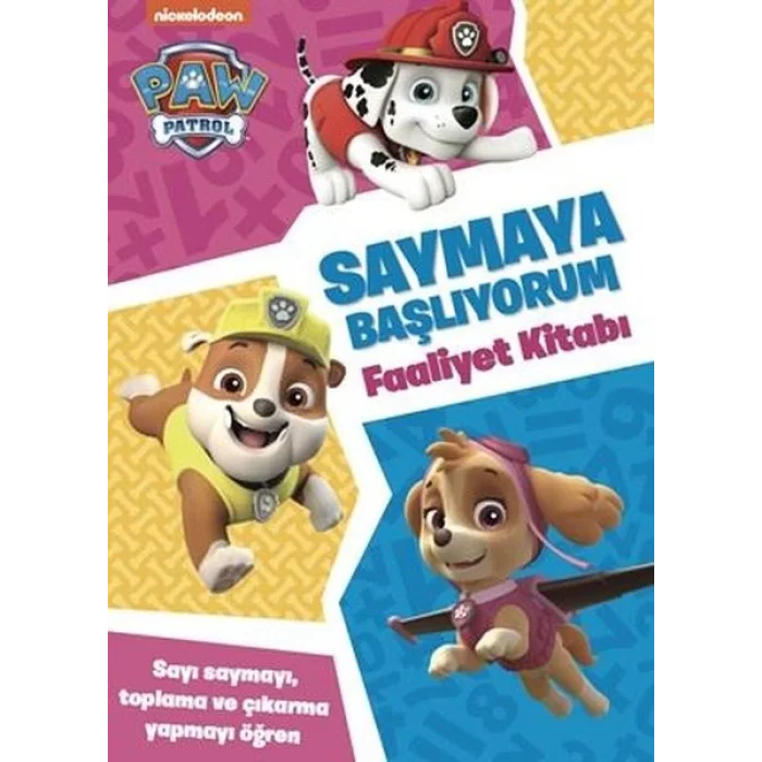 Paw Patrol Saymaya Başlıyorum Faaliyet Kitabı