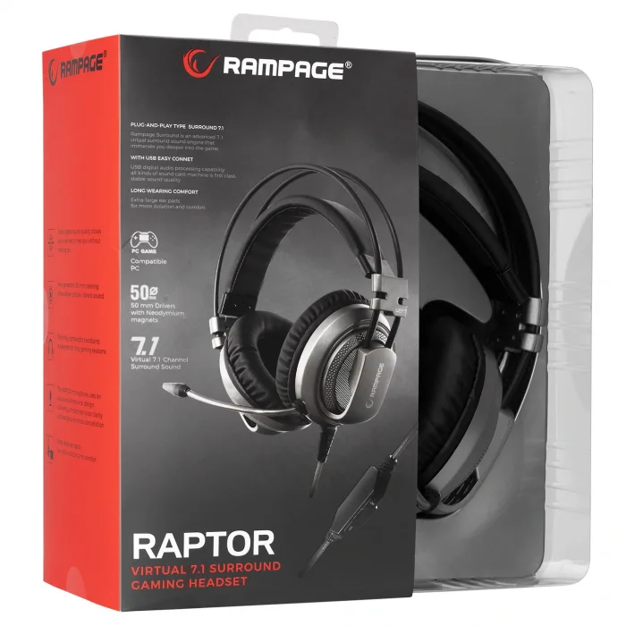 RAMPAGE 7.1 SURROUND GAMİNG HEADSET