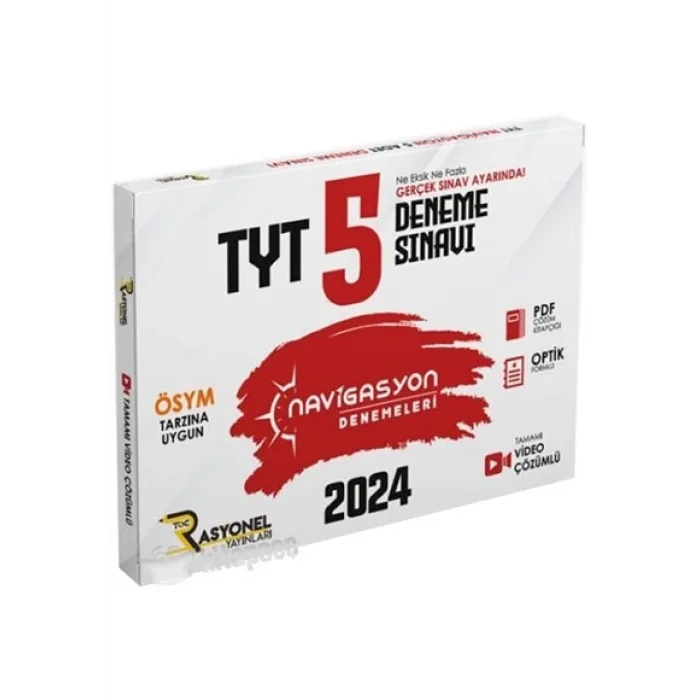 Rasyonel Yayınları 2025 TYT Tüm Dersler Navigasyon 5 Paket Deneme