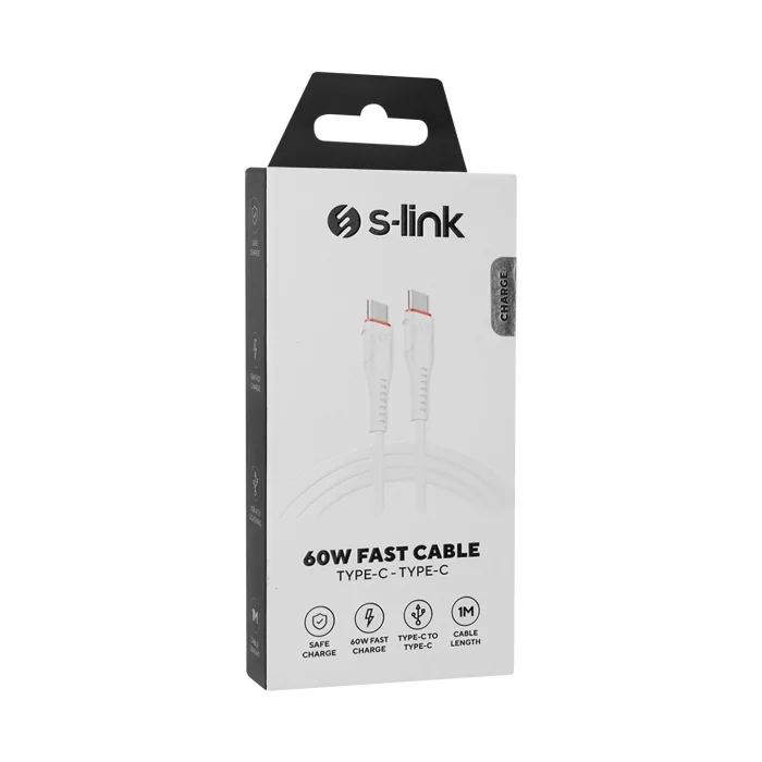 S-LİNK 60W FAST CABLE TYPE-C-TYPE-C