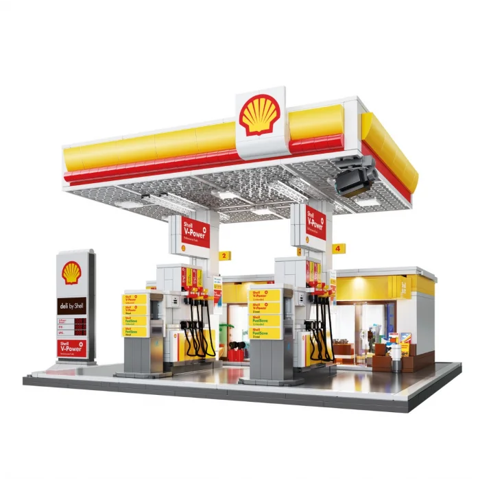 Shell Retail Station - 1309pcs - Cada Bricks