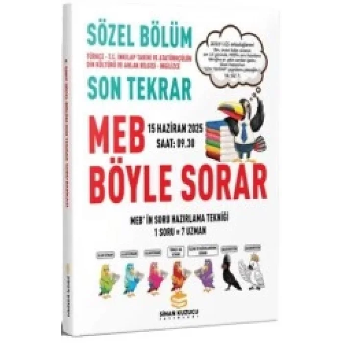SİNAN KUZU SÖZEL BÖLÜM SON TEKRAR MEB BÖYLE SORAR