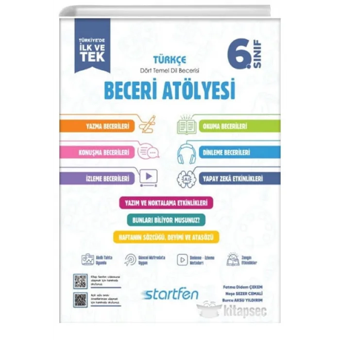 Startfen Yayınları 6. Sınıf Türkçe Beceri Atölyesi