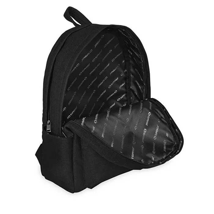 SUPERGA LINEN BLACK SIRT ÇANTASI