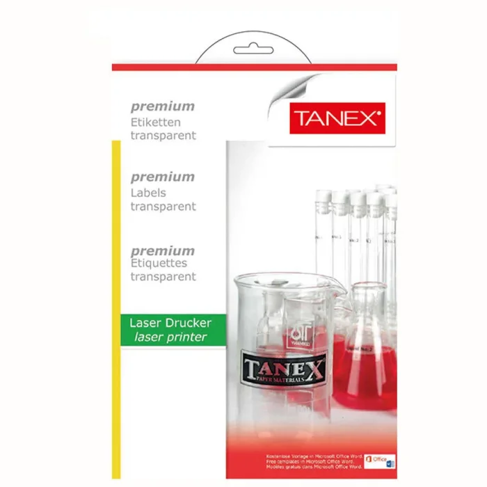 TANEX LAZER ETİKET 30MM ŞEFFAF (100LÜ) TW-2130