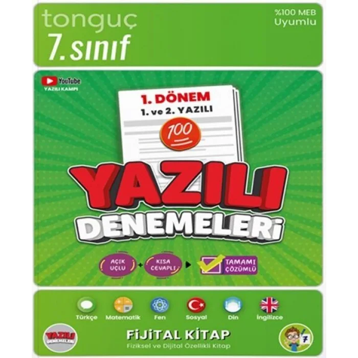 Tonguç Akademi 7. Sınıf Yazılı Denemeleri 1. Dönem 1 ve 2. Yazılı