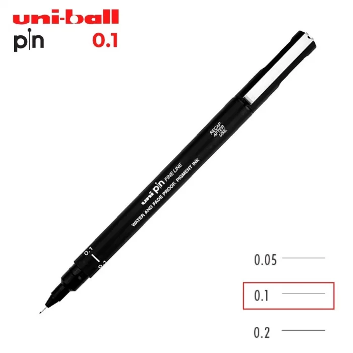 UNIBALL PIN FINE KALEM 0,1