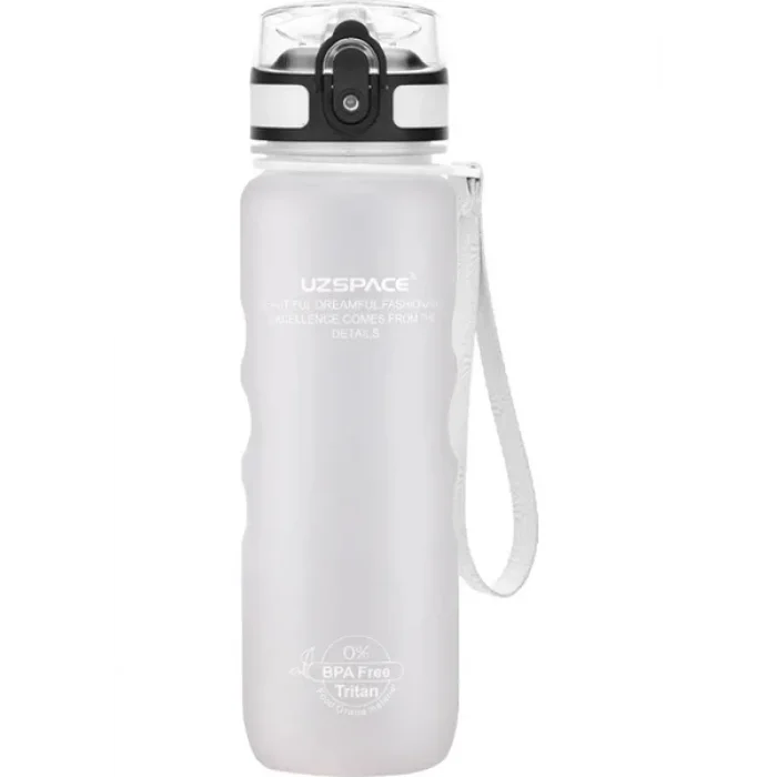 UZSPACE MATARA TRİTAN 500 ML TUTUCAKLI WHİTE