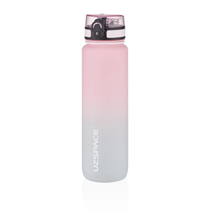 UZSPACE TRİTAN MATARA 1000 ML PİNK-GREY
