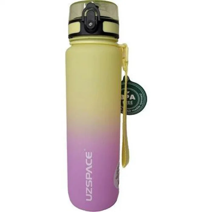 UZSPACE TRİTAN MATARA 1000 ML YELLOW-VİOLET