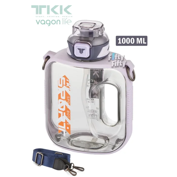 VAGONLİFE TKK SPORCU MATARASI PEMBE 1000ml T1022