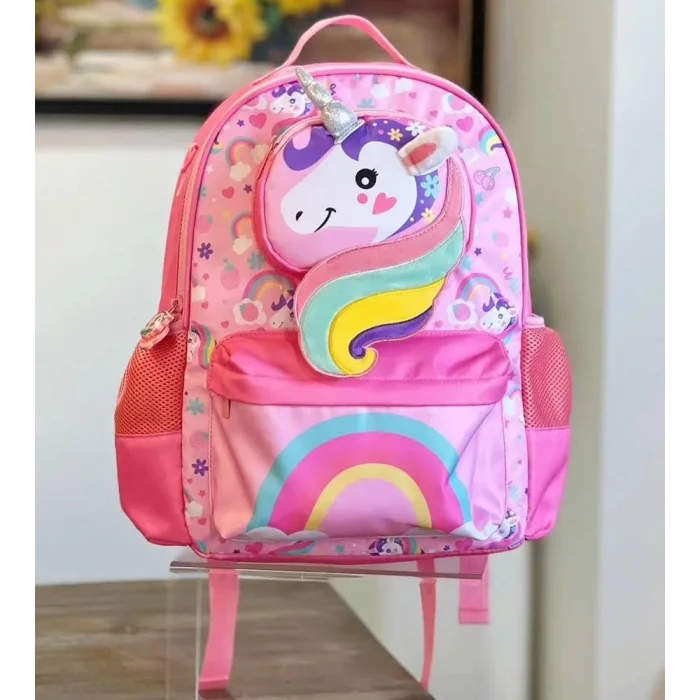 VEST UNICORN PEMBE 2 OKUL ÇANTASI